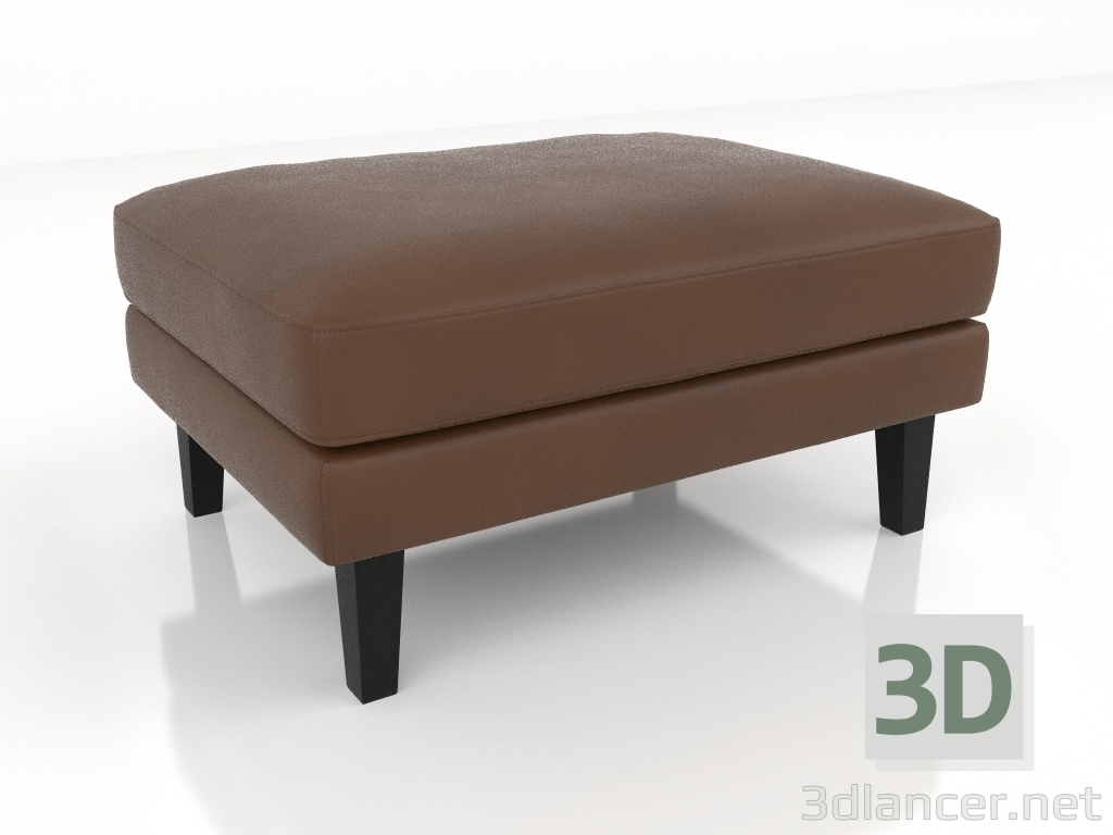 modèle 3D pouf (cuir) - preview