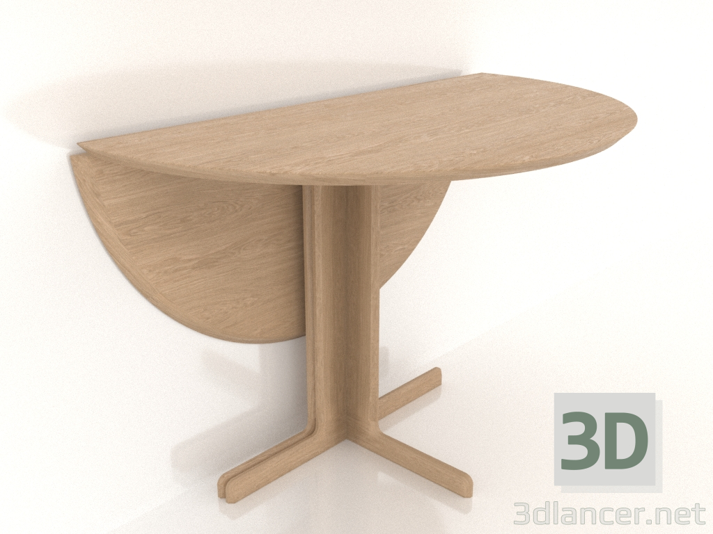 modèle 3D Table à manger 1100 mm (extensible, option 2, Chêne blanchi) - preview modèle 3D Table à manger 1100 mm (extensible, option 2, Chêne blanchi) - preview