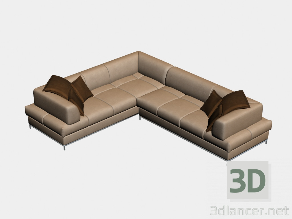 3d model sofá de la esquina de Mayo - vista previa
