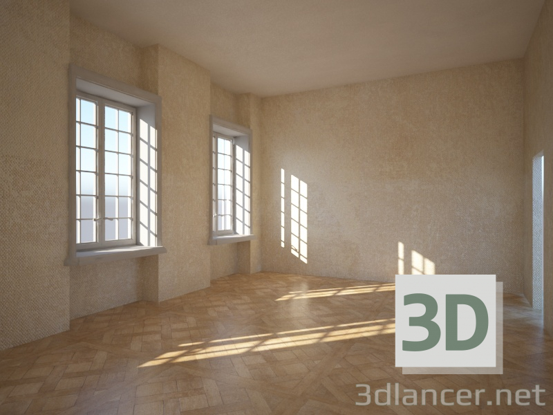 3d model Escena de la habitación interior - vista previa