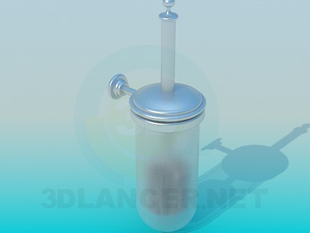 Modelo 3d Escova de vaso sanitário - preview