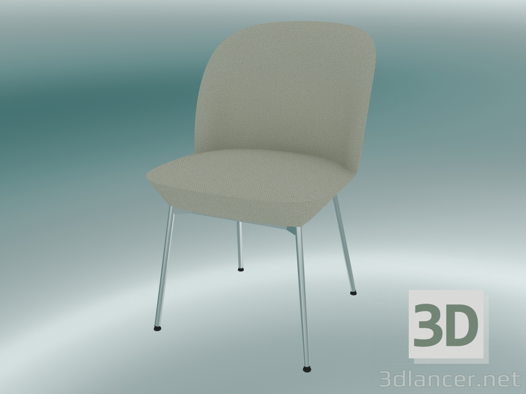 modèle 3D Chaise Oslo (Steelcut 240, Chrome) - preview