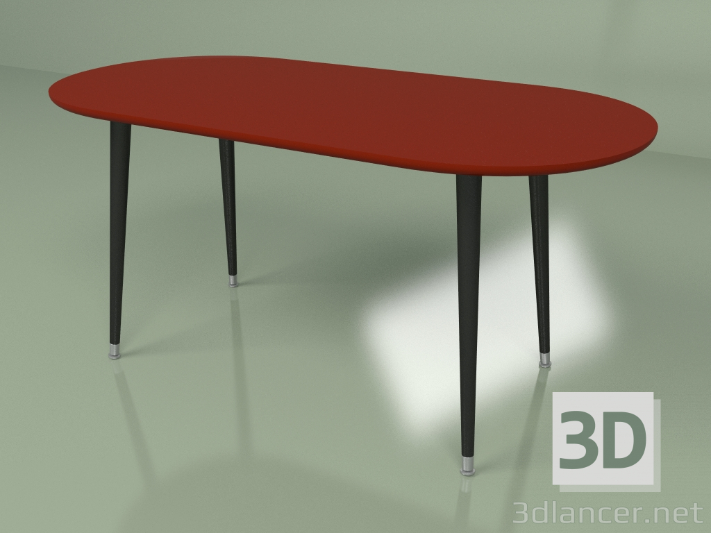 3d model Coffee table Soap paint (burgundy) - preview