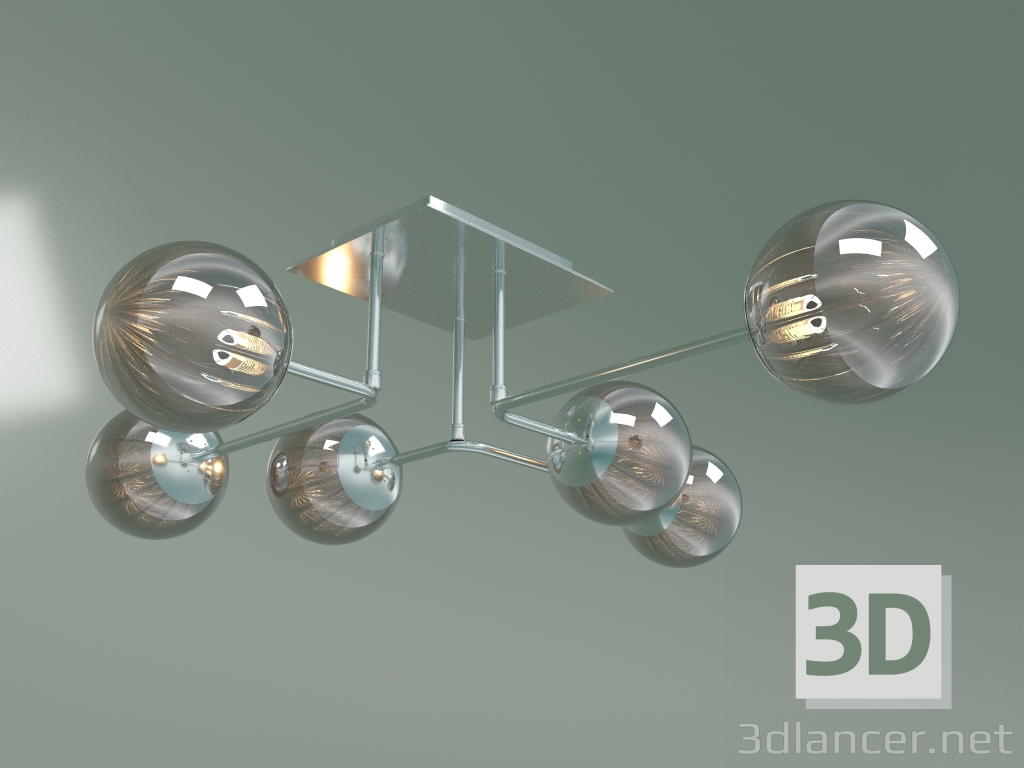 modèle 3D Lustre de plafond Evita 30140-6 - preview