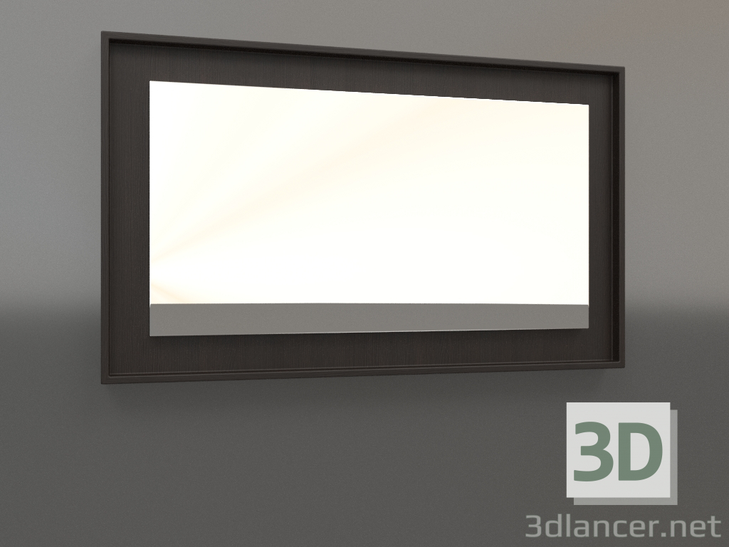 modello 3D Specchio ZL 18 (750x450, legno marrone scuro) - anteprima