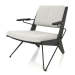 modèle 3D Chaise longue avec structure en métal (chêne noir) - preview