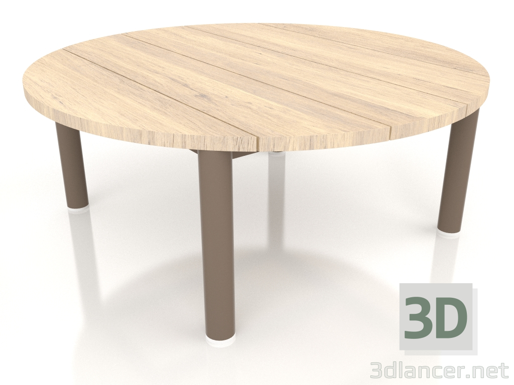 modello 3D Tavolino D 90 (Bronzo, Legno Iroko) - anteprima