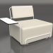 3 डी मॉडल बाएं आर्मरेस्ट के साथ लाउंज कुर्सी (सफ़ेद) - पूर्वावलोकन