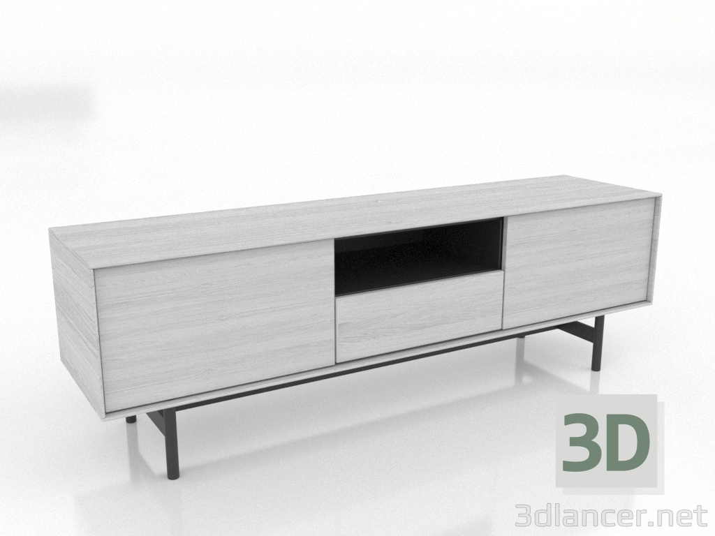 modèle 3D Meuble TV 1450 mm (blanc RAL 9010) - preview modèle 3D Meuble TV 1450 mm (blanc RAL 9010) - preview