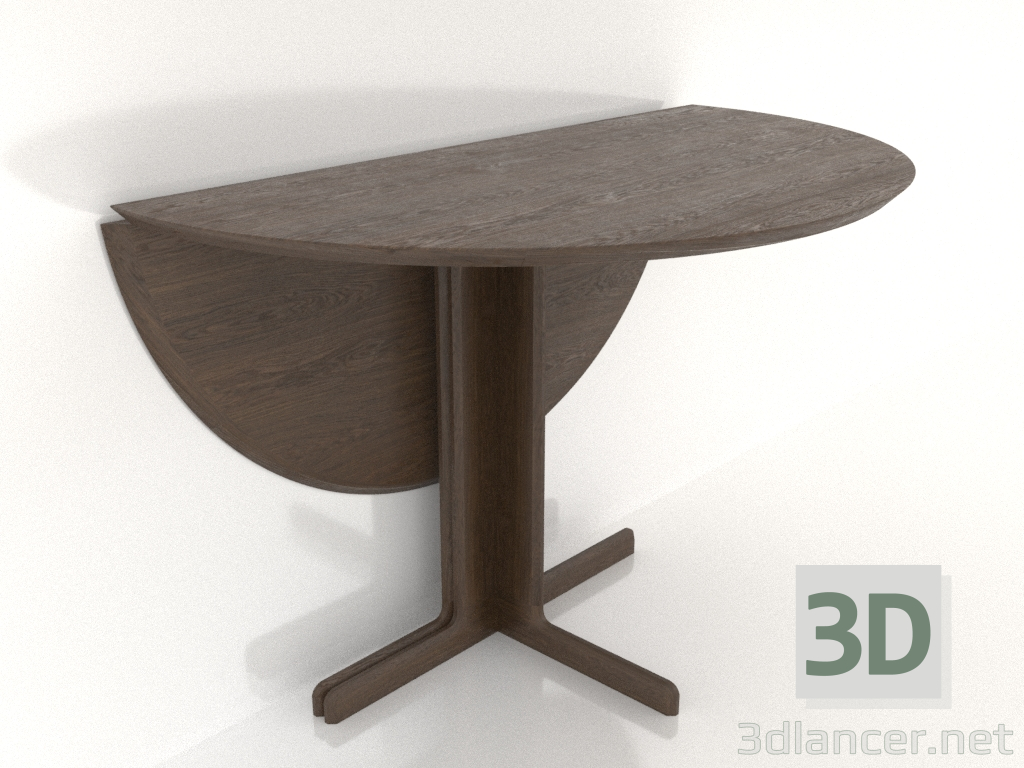 modèle 3D Table à manger 1100 mm (extensible, option 2, Noyer foncé) - preview modèle 3D Table à manger 1100 mm (extensible, option 2, Noyer foncé) - preview