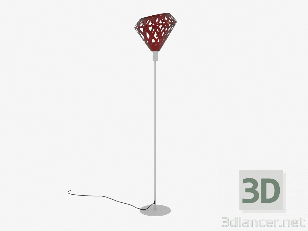 3 डी मॉडल तल दीपक (लाल ड्रैक लाइट) - पूर्वावलोकन