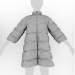 3d Женская стеганая куртка модель купить - ракурс