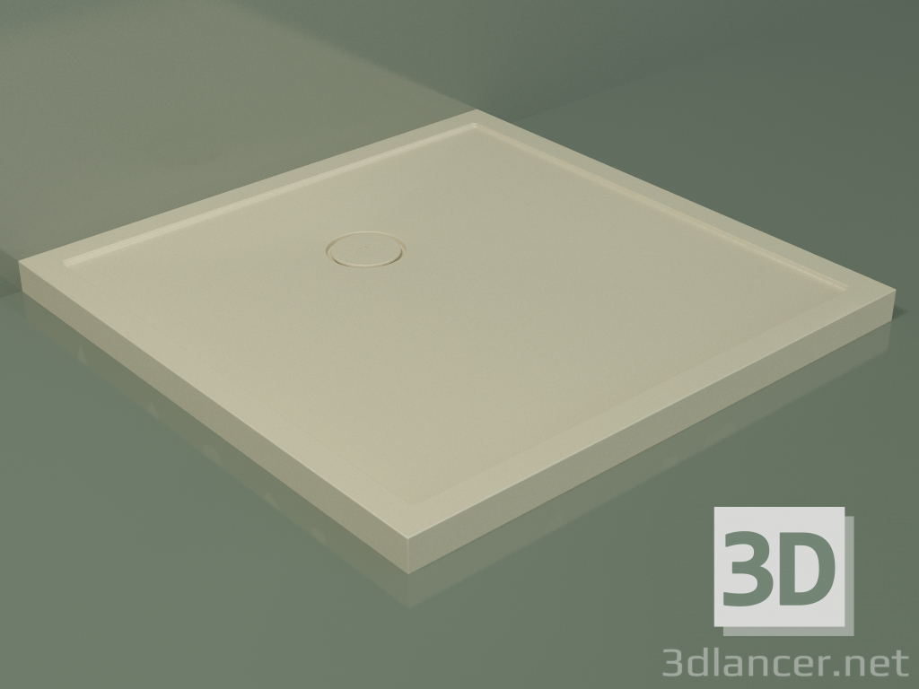 Modelo 3d Base de duche Medio (30UM0148, Bone C39, 100x100 cm) - preview