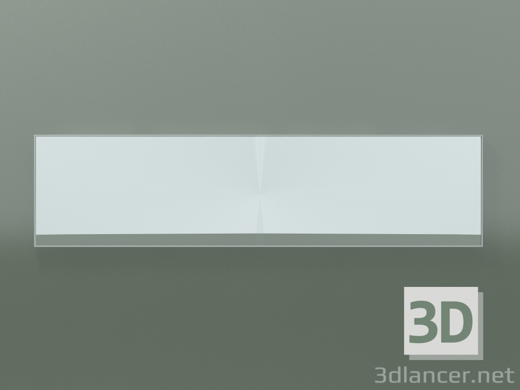 modello 3D Specchio Rettangolo (8ATHB0001, Glacier White C01, Н 48, L 192 cm) - anteprima