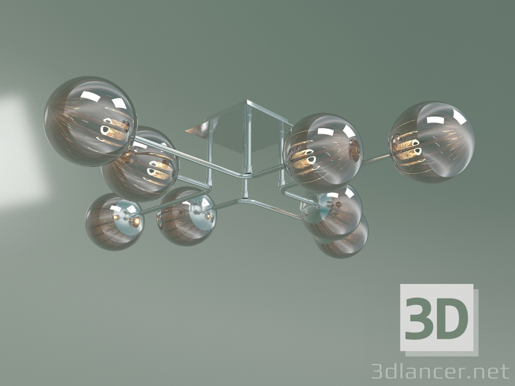 modello 3D Lampadario a soffitto Evita 30140-8 (cromo) - anteprima