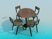 Mesa con sillas para Cafe