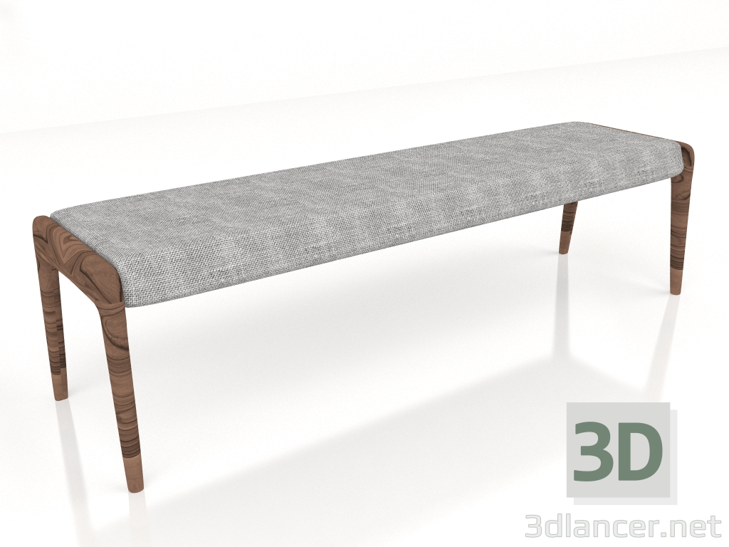 3D Modell Sitzbank schlafende Muse - Vorschau