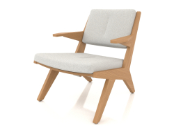 Chaise longue avec structure en bois (chêne naturel)