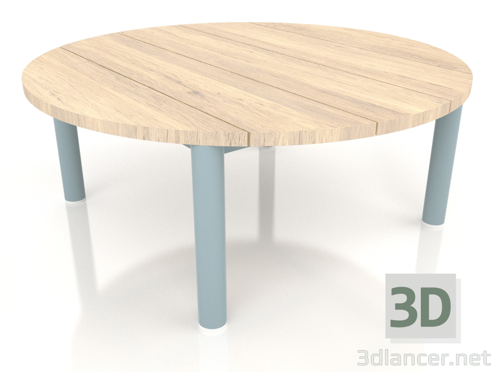 modello 3D Tavolino D 90 (Grigio blu, legno Iroko) - anteprima
