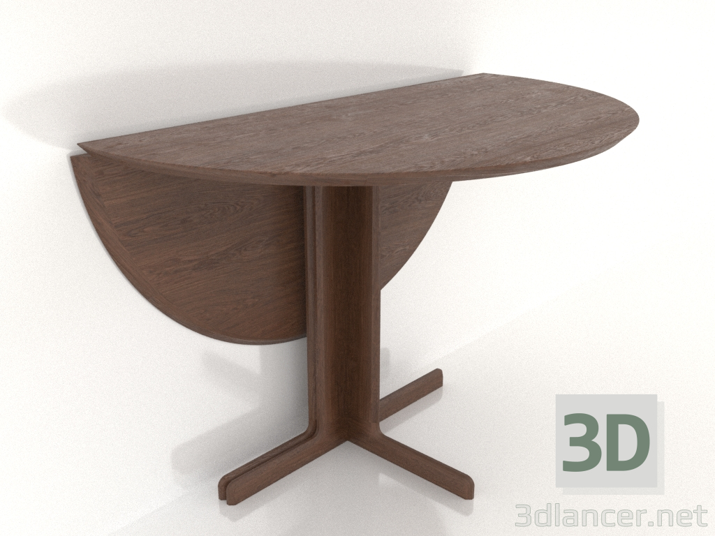 modèle 3D Table à manger 1100 mm (extensible, option 2, Noyer clair) - preview modèle 3D Table à manger 1100 mm (extensible, option 2, Noyer clair) - preview