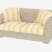 3d model Classic double sofa (T458) - preview