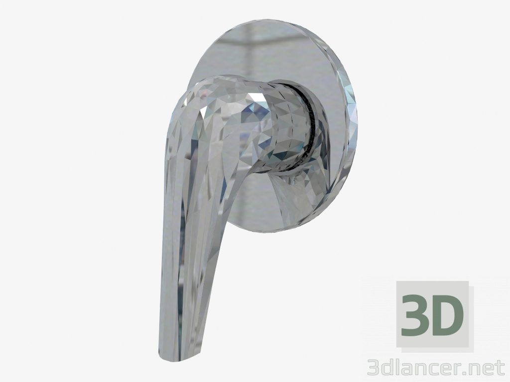 3D modeli Duş Jaguar Line (BDX 044L) üzerinde bir anahtar olmadan gizli duş bataryası - önizleme