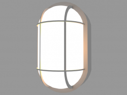 Wall lamp PLAFONIERE OVAL WITH CAGE (S14G)