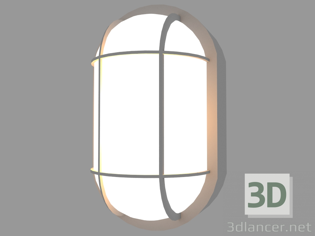 3d model Lámpara de pared PLAFONIERE OVAL CON JAULA (S14G) - vista previa