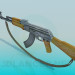 3D Modell Gewehr AK 47 - Vorschau