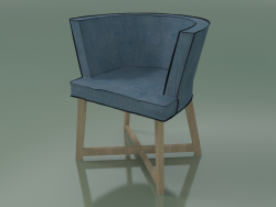 Semicircular armchair (26, Rovere Sbiancato)
