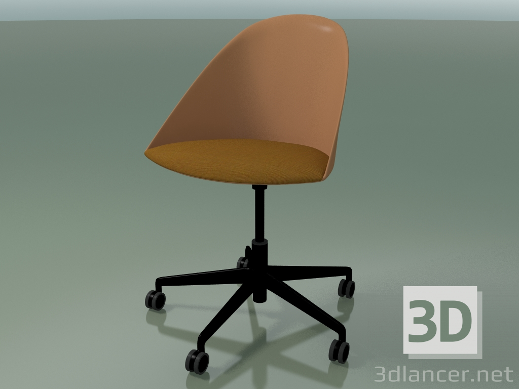 3D modeli Sandalye 2309 (5 tekerlekli, minderli, PA00002, PC00004 polipropilen) - önizleme