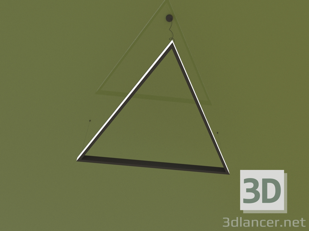 3d model Luminaire TRIANGOLO SIDE (1289 mm) - preview