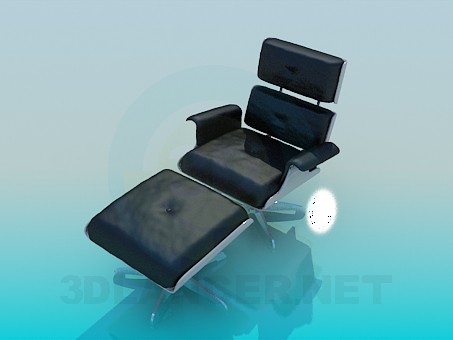 modelo 3D Conjunto de silla y otomano - escuchar modelo 3D Conjunto de silla y otomano - escuchar