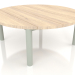 3d model Coffee table D 90 (Cement gray, Iroko wood) - preview