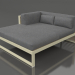3d model XL modular sofa, section 2 left (Gold) - preview