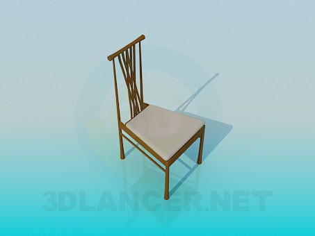 3d модель Стілець з палітуркою – превью 3d модель Стілець з палітуркою – превью
