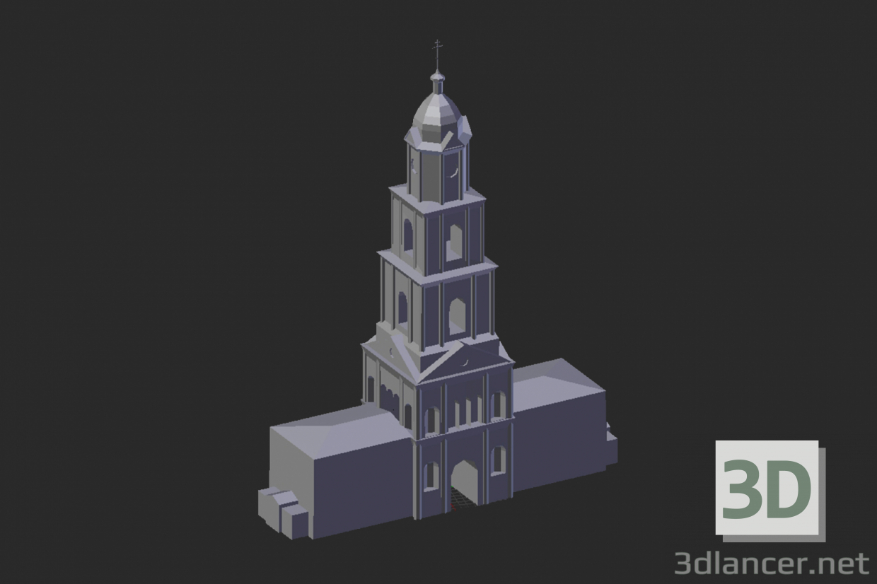 3D Modell Diveevo. Glockenturm - Vorschau