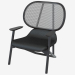 3d модель Кресло с плетеной спинкой – превью