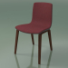 Modelo 3d Cadeira 3966 (4 pernas de madeira, polipropileno, estofado, nogueira) - preview