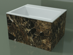 Countertop washbasin (01R132302, Emperador M06, L 60, P 48, H 36 cm)