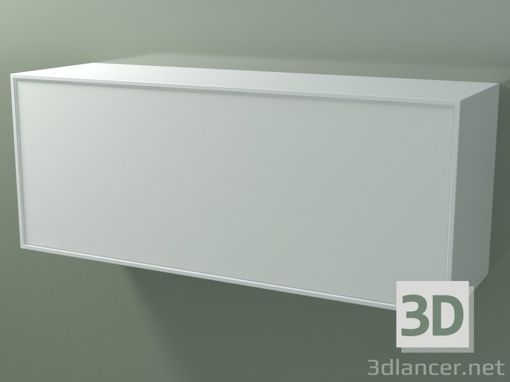 Modelo 3d Caixa (8AUECA03, Branco Glaciar C01, HPL P01, L 120, P 36, H 48 cm) - preview