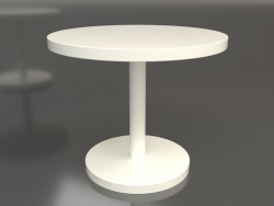 Mesa de jantar DT 012 (D=900x750, cor branca de plástico)