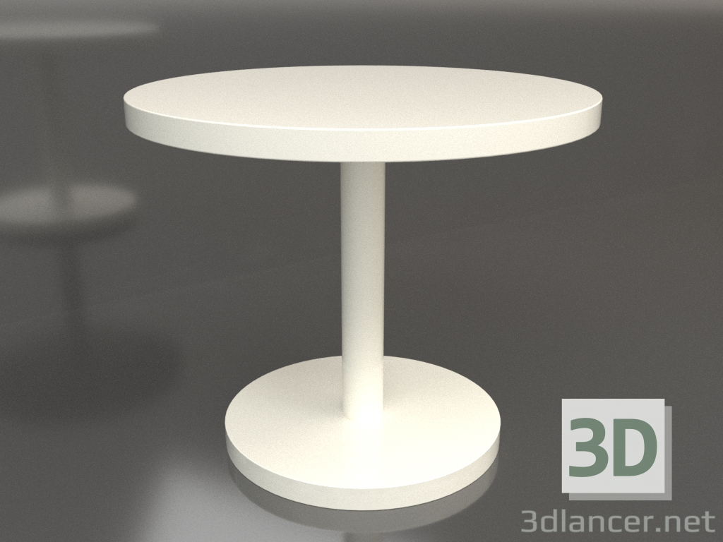 3d model Dining table DT 012 (D=900x750, white plastic color) - preview