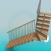 3d model Corner stairs - preview