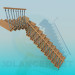 3d модель Угловая лестница – превью