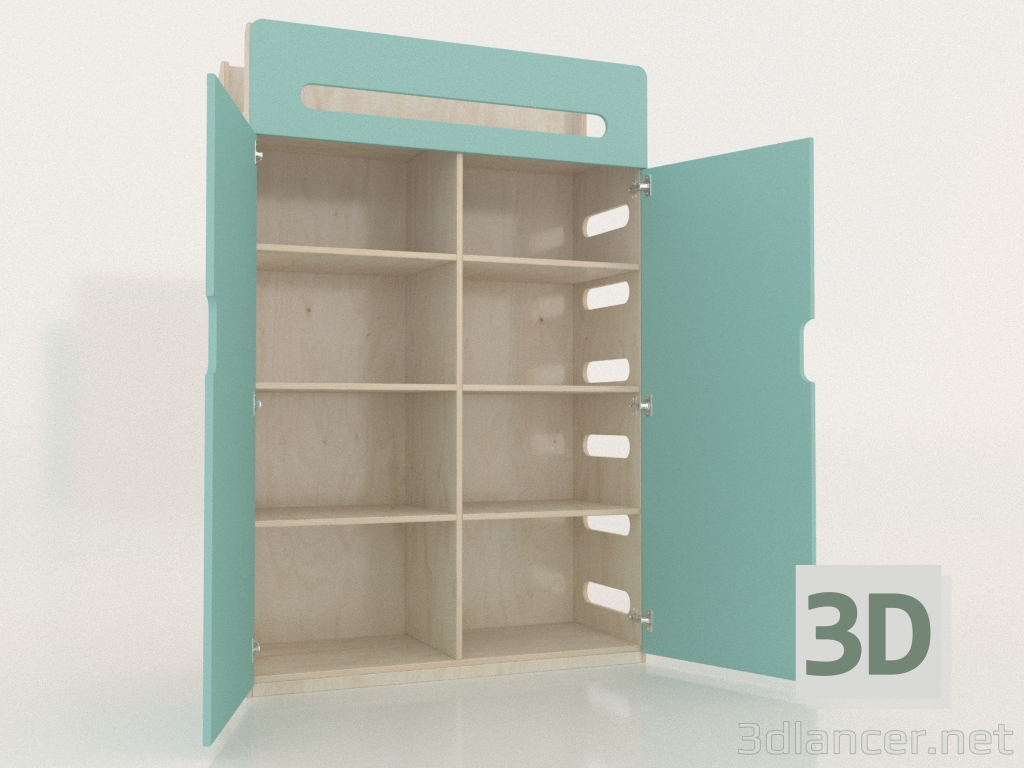 3D Modell Kleiderschrank offen MOVE WB (WTMWB2) - Vorschau