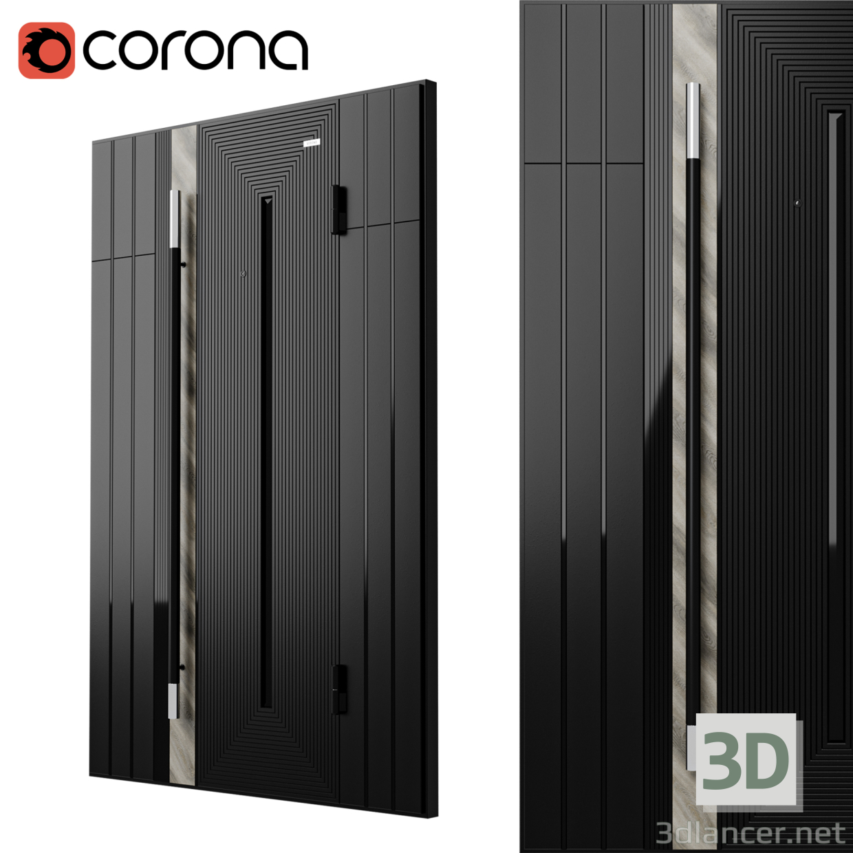 Puerta Verona 3D modelo Compro - render