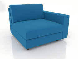 Sofa module 83 single with an armrest on the right