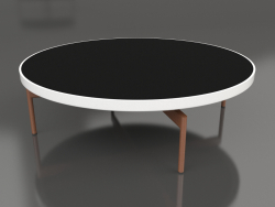 गोल कॉफ़ी टेबल Ø120 (सफ़ेद, डेकटन डोमूस)