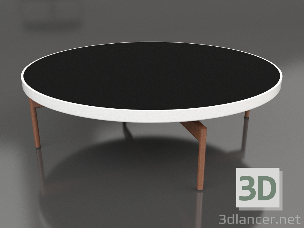 modello 3D Tavolino rotondo Ø120 (Bianco, DEKTON Domoos) - anteprima